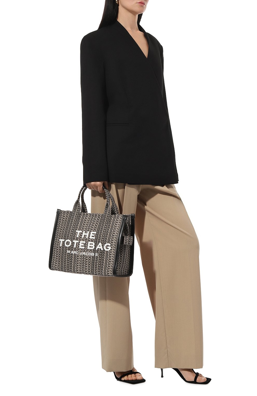 Сумка the tote bag medium MARC JACOBS (THE) темно-бежевого цвета по цене 49450 руб., арт. H076M01RE21, фото 7 Сумка the tote bag medium MARC JACOBS (THE), арт. H076M01RE21, фото 7