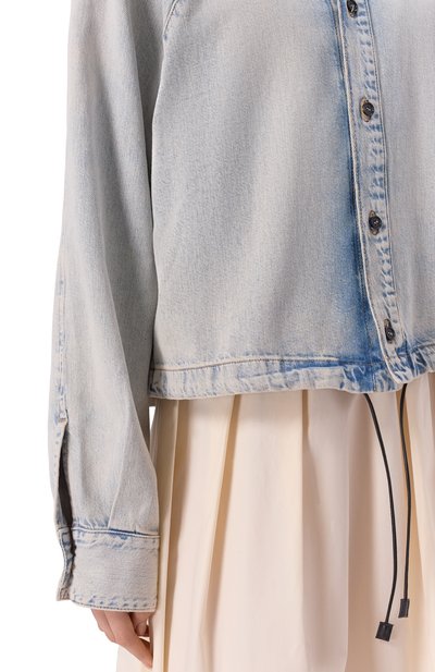 Джинсовая рубашка keira HAIKURE голубого цвета по цене 49800 руб., арт. HEW06100DF188L0933/KEIRA VINTAGE DIRTY, фото 5 Джинсовая рубашка keira HAIKURE, арт. HEW06100DF188L0933/KEIRA VINTAGE DIRTY, фото 5