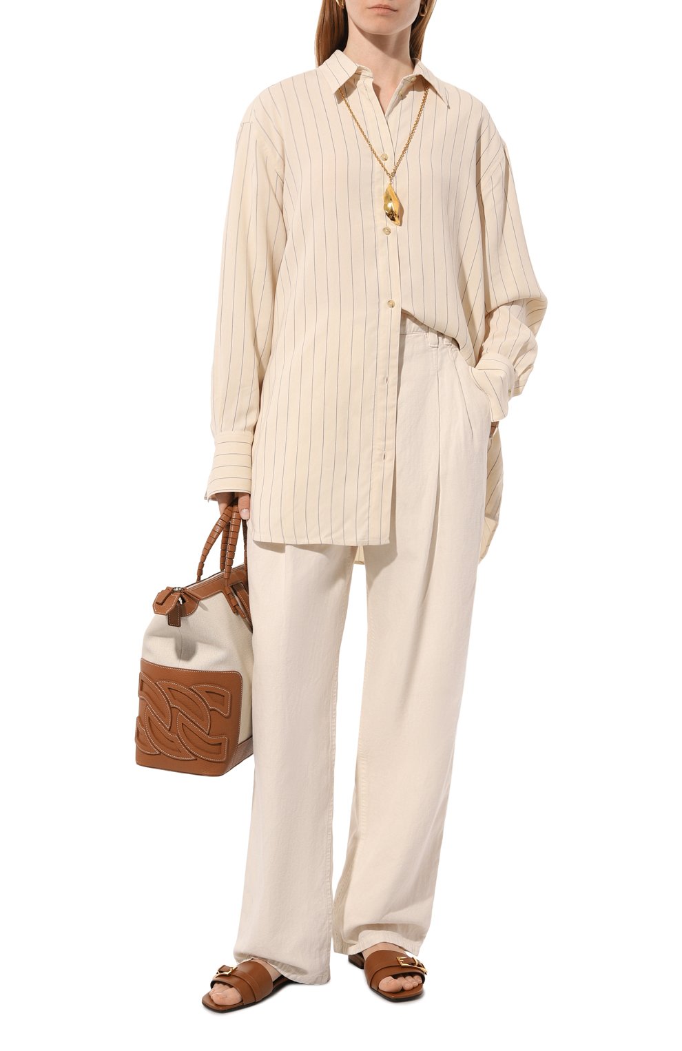 Рубашка из вискозы TOTEME, арт. 242-WRT1415-FB0112, фото 2