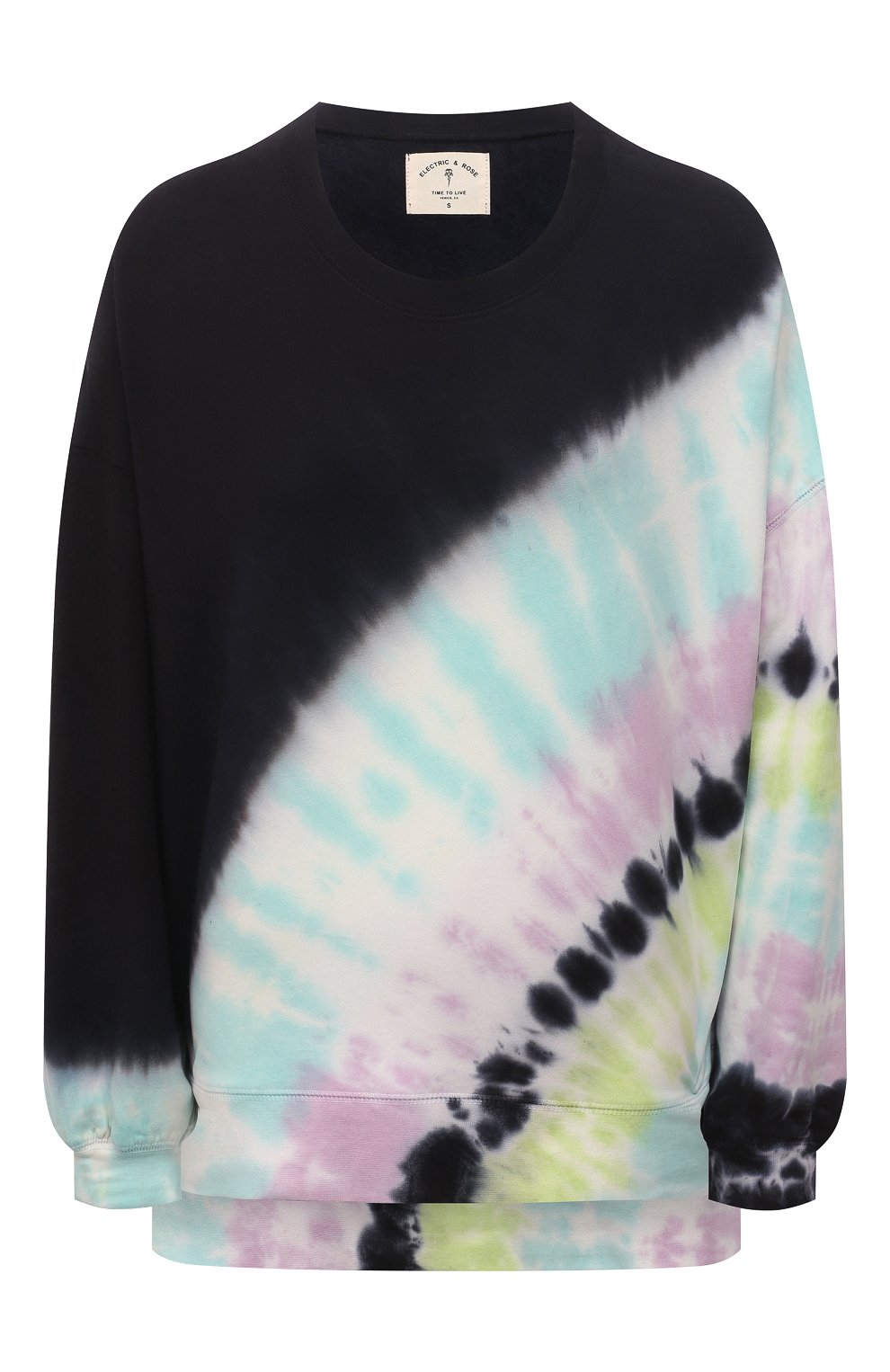 Хлопковый свитшот ELECTRIC AND ROSE темно-синего цвета по цене 22500 руб., арт. LFCV06-BEAM, фото 1 Хлопковый свитшот ELECTRIC AND ROSE, арт. LFCV06-BEAM, фото 1