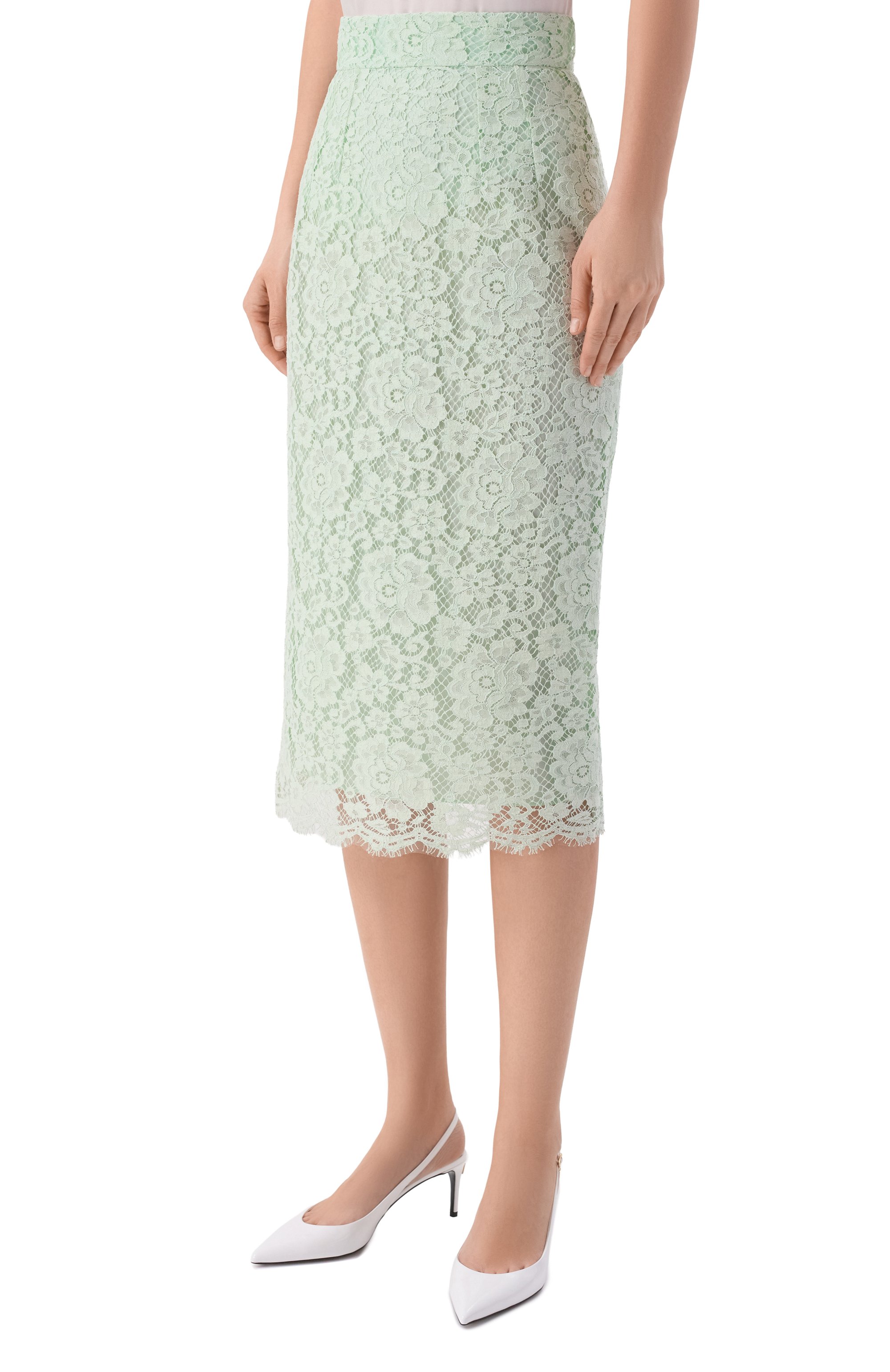 Юбка из хлопка и вискозы DOLCE & GABBANA, арт. F4B7IT/HLMEA, фото 3