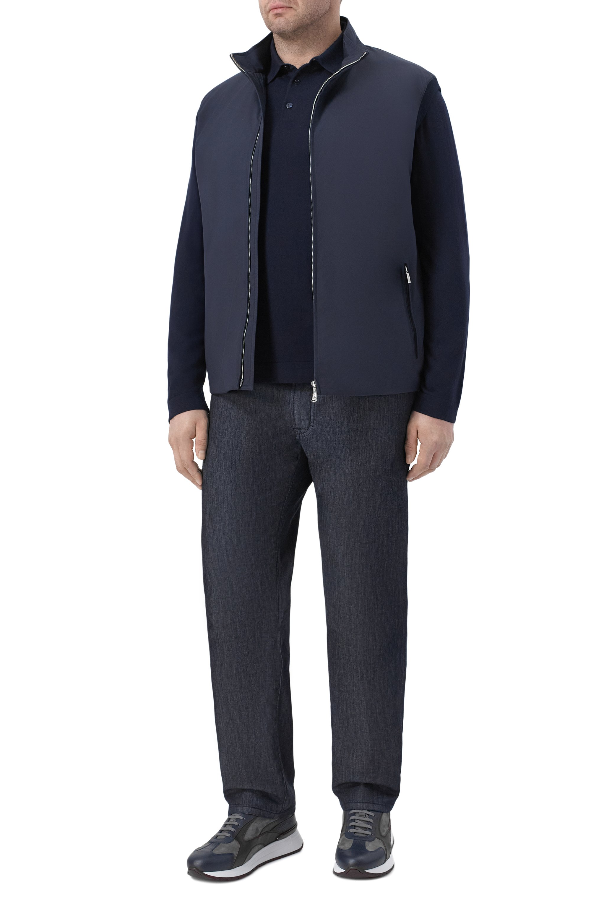 Хлопковое поло IL BORGO CASHMERE темно-синего цвета по цене 88500 руб., арт. MS60-1302-M0DG0B//MTM, фото 2 Хлопковое поло IL BORGO CASHMERE, арт. MS60-1302-M0DG0B//MTM, фото 2