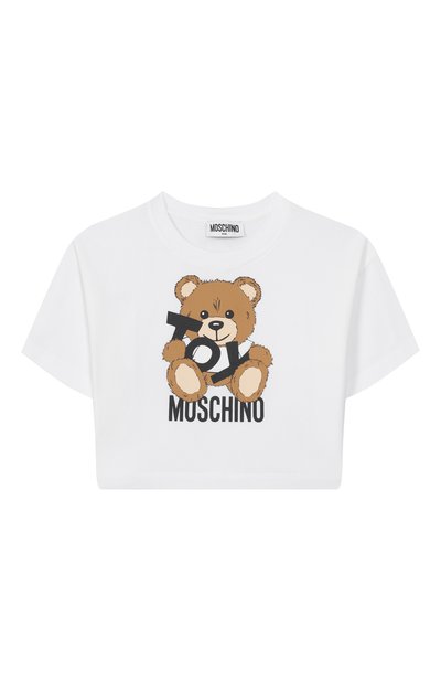Хлопковая футболка MOSCHINO, арт. HDM060/LBA00/4-8