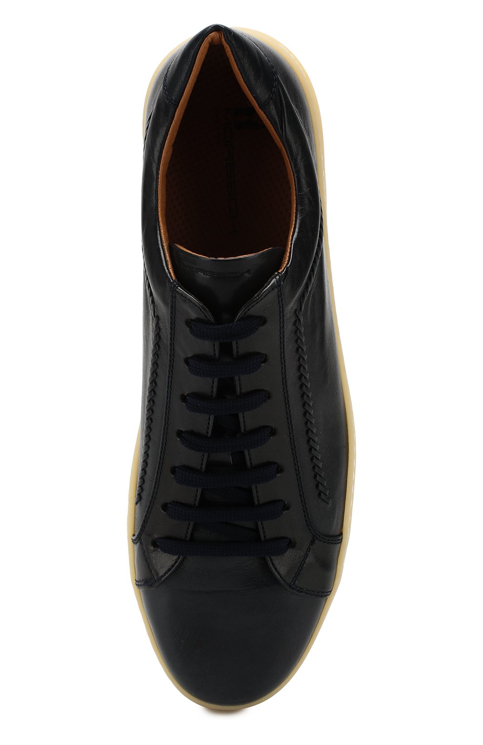 Кожаные кеды MORESCHI темно-синего цвета по цене 48300 руб., арт. 43348/CQ, фото 5 Кожаные кеды MORESCHI, арт. 43348/CQ, фото 5