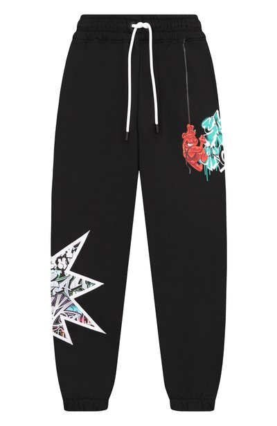 Хлопковые джоггеры SPRAYGROUND, арт. SPY1535G/GRAFFITI BITE BAGGY PANTS