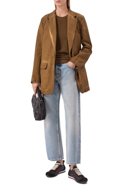 Кожаные кроссовки UMA WANG черного цвета по цене 88950 руб., арт. US9087, фото 3 Кожаные кроссовки UMA WANG, арт. US9087, фото 3