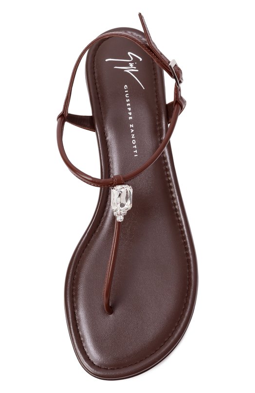 Кожаные сандалии Maeeve Giuseppe Zanotti Design E600011 Коричневый  E600011 Фото 6