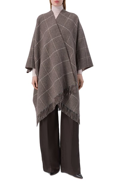 Двустороннее кашемировое пончо BRUNELLO CUCINELLI, арт. MSCDAGP31, фото 3