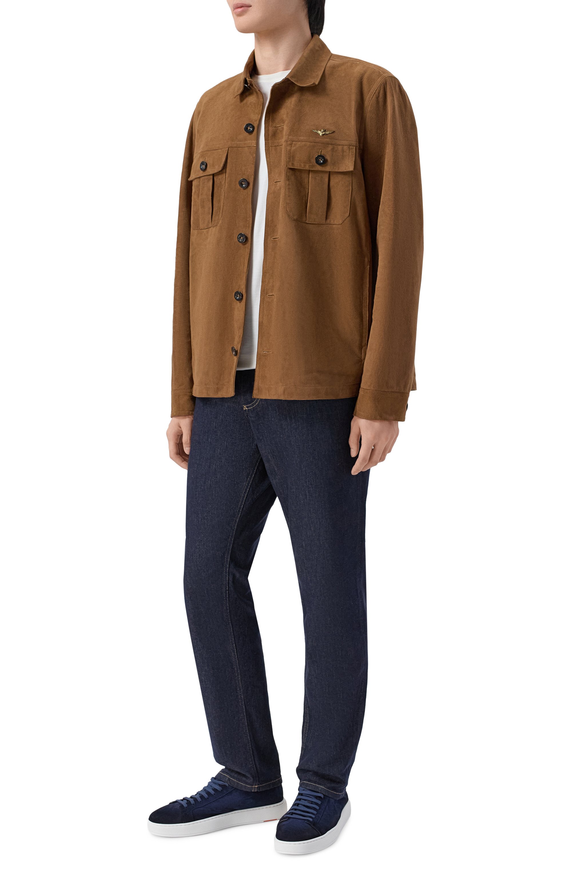 Замшевая куртка-рубашка AERONAUTICA MILITARE, арт. PN5063U100998, фото 2