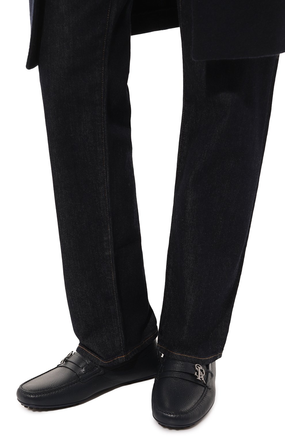 Кожаные мокасины STEFANO RICCI темно-синего цвета по цене 107000 руб., арт. UC25_G1126/SKVN, фото 3 Кожаные мокасины STEFANO RICCI, арт. UC25_G1126/SKVN, фото 3