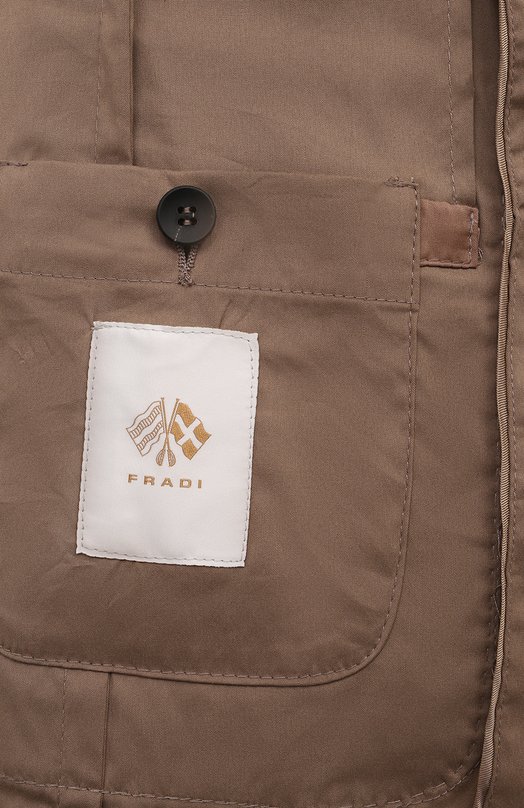Хлопковый пиджак Fradi Коричневый, фото 8