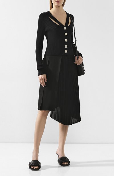 Кардиган из смеси шелка и хлопка PROENZA SCHOULER WHITE LABEL, арт. WL2017361-KS043, фото 2