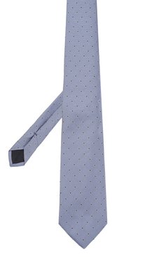 Мужской шелковый галстук CORNELIANI голубого цвета, арт. 93U302-9320310 | Фото 3 (Материал сплава: Проставлено; Материал: Текстиль, Шелк; Нос: Не проставлено; Принт: С принтом)