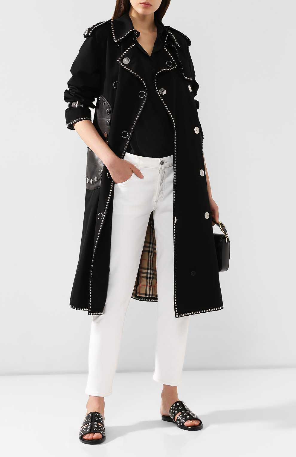 Кожаные шлепанцы ALEXANDER MCQUEEN, арт. 571691/WHMUJ, фото 2