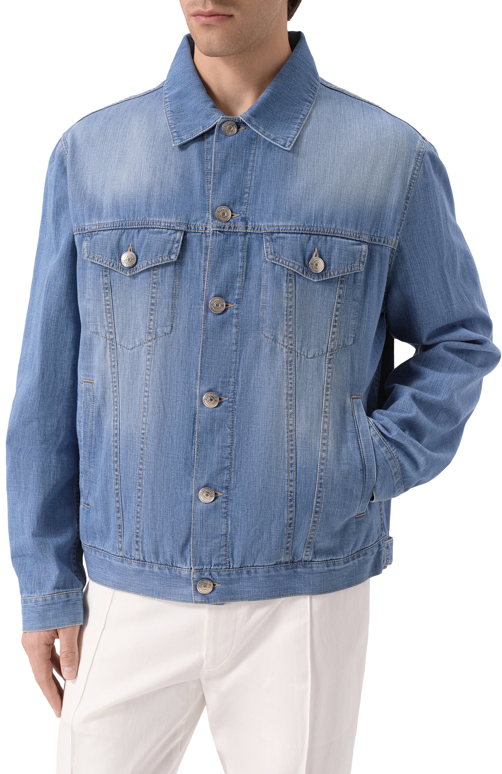 Джинсовая куртка BRUNELLO CUCINELLI, арт. ME6456909, фото 3