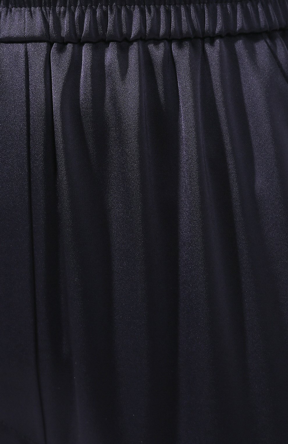 Брюки с эластичным поясом NANUSHKA, арт. LETY_NAVY_TECH SATIN, фото 5