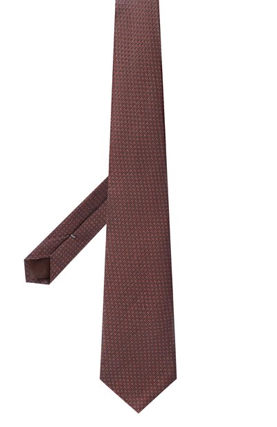 Галстук из шелка и льна CANALI, арт. 18/HJ04540, фото 3
