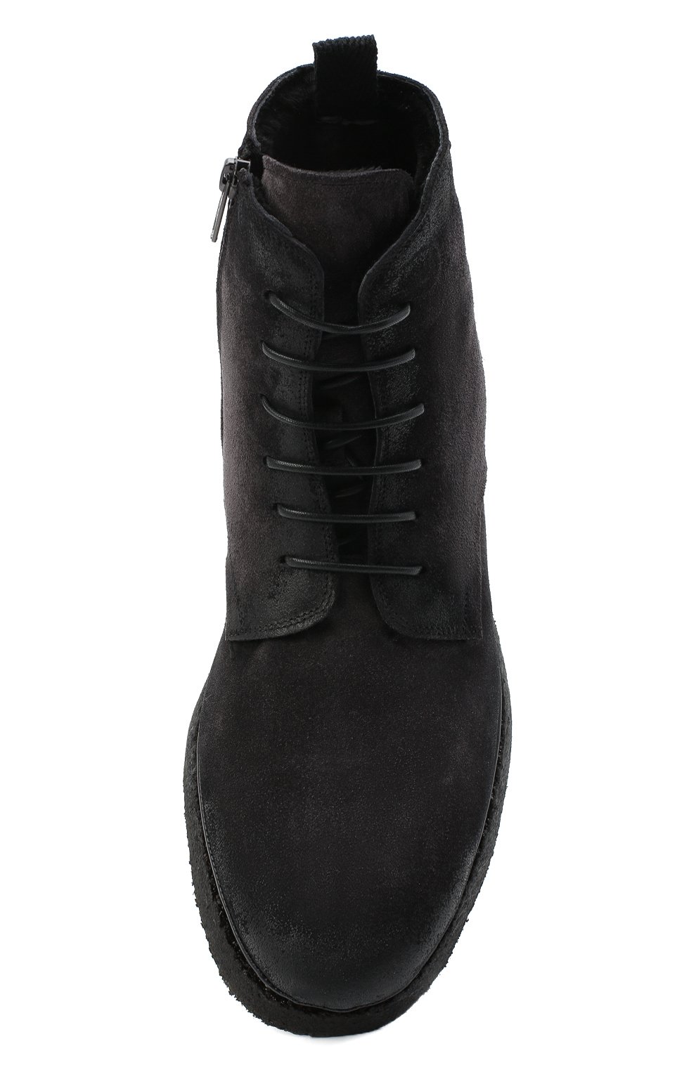 Замшевые ботинки ALEXANDER HOTTO темно-серого цвета по цене 44750 руб., арт. 58045/T0M/SENS0RY, фото 5 Замшевые ботинки ALEXANDER HOTTO, арт. 58045/T0M/SENS0RY, фото 5