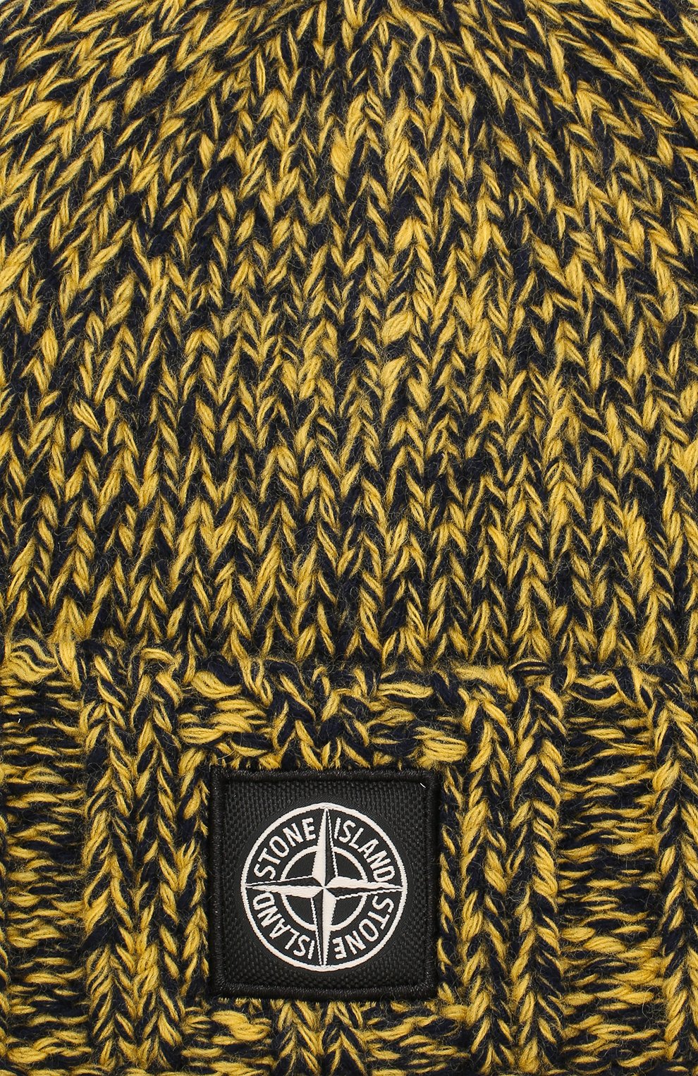 Шерстяная шапка фактурной вязки с логотипом бренда STONE ISLAND, арт. 6915N07C1, фото 3
