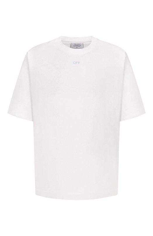 Хлопковая футболка Off-White 0MAA120F25JER00D Белый 0MAA120F25JER00D