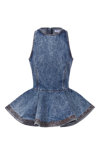 Женский джинсовый топ ALAIA, арт. AA9H1410T535C