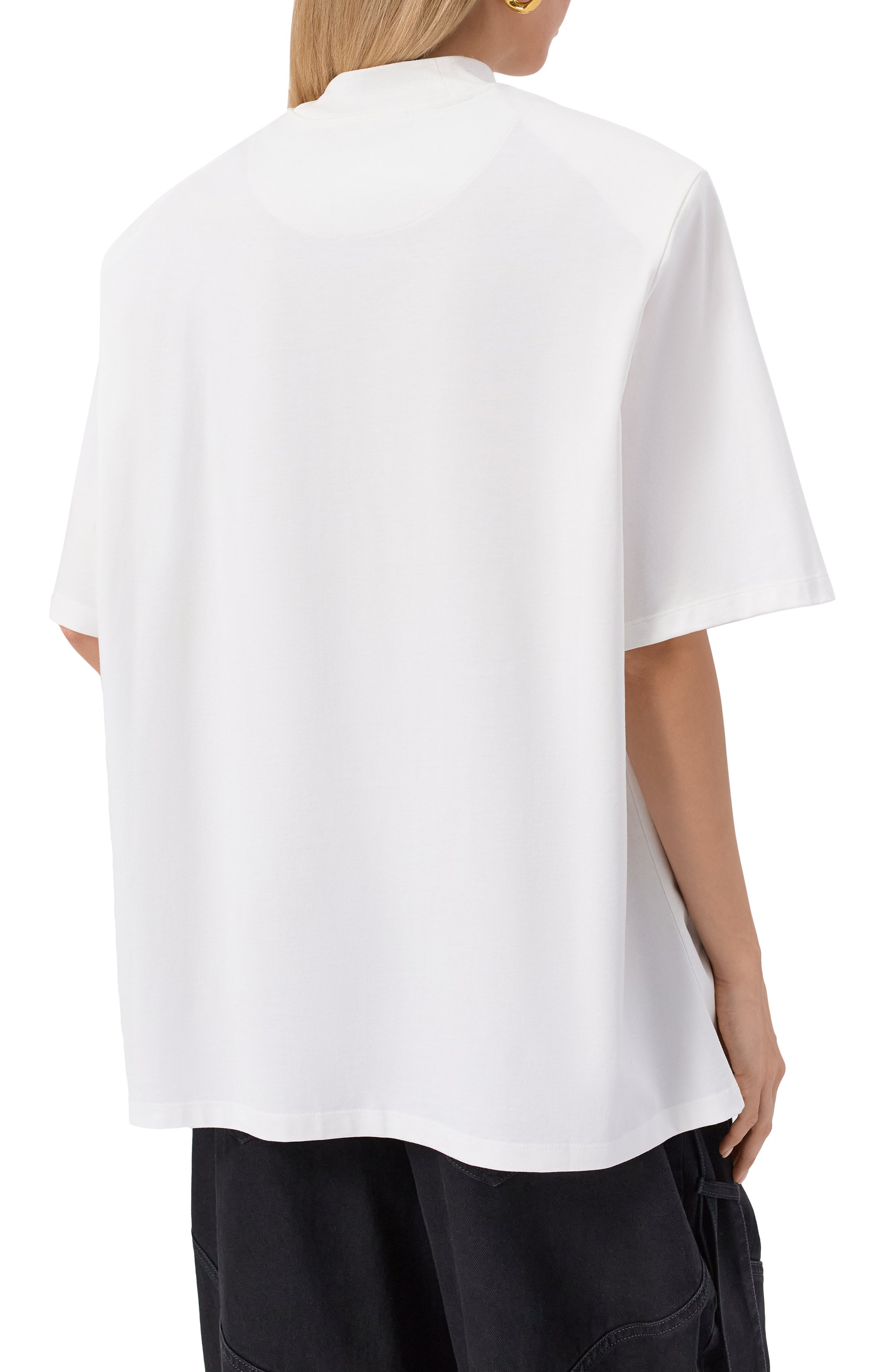 Хлопковая футболка THE ATTICO, арт. 251WCT00173/JJJ025AA, фото 4