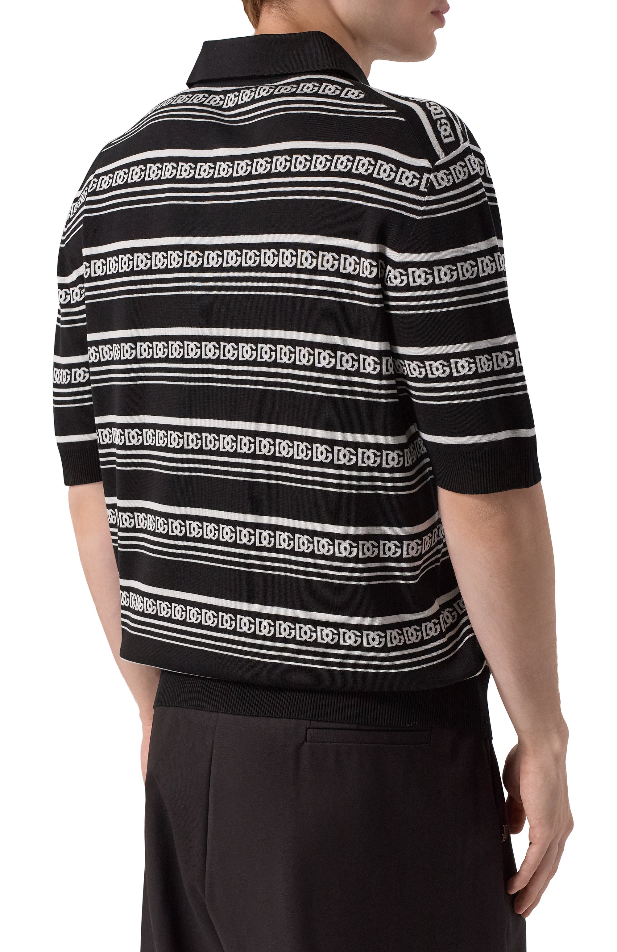 Шелковое поло DOLCE & GABBANA, арт. GXZ02T/JBSN4, фото 4