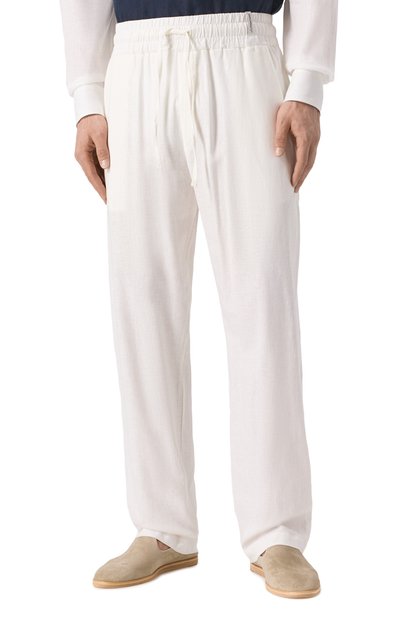 Брюки изо льна и вискозы HINNOMINATE, арт. HMABM01349, фото 3