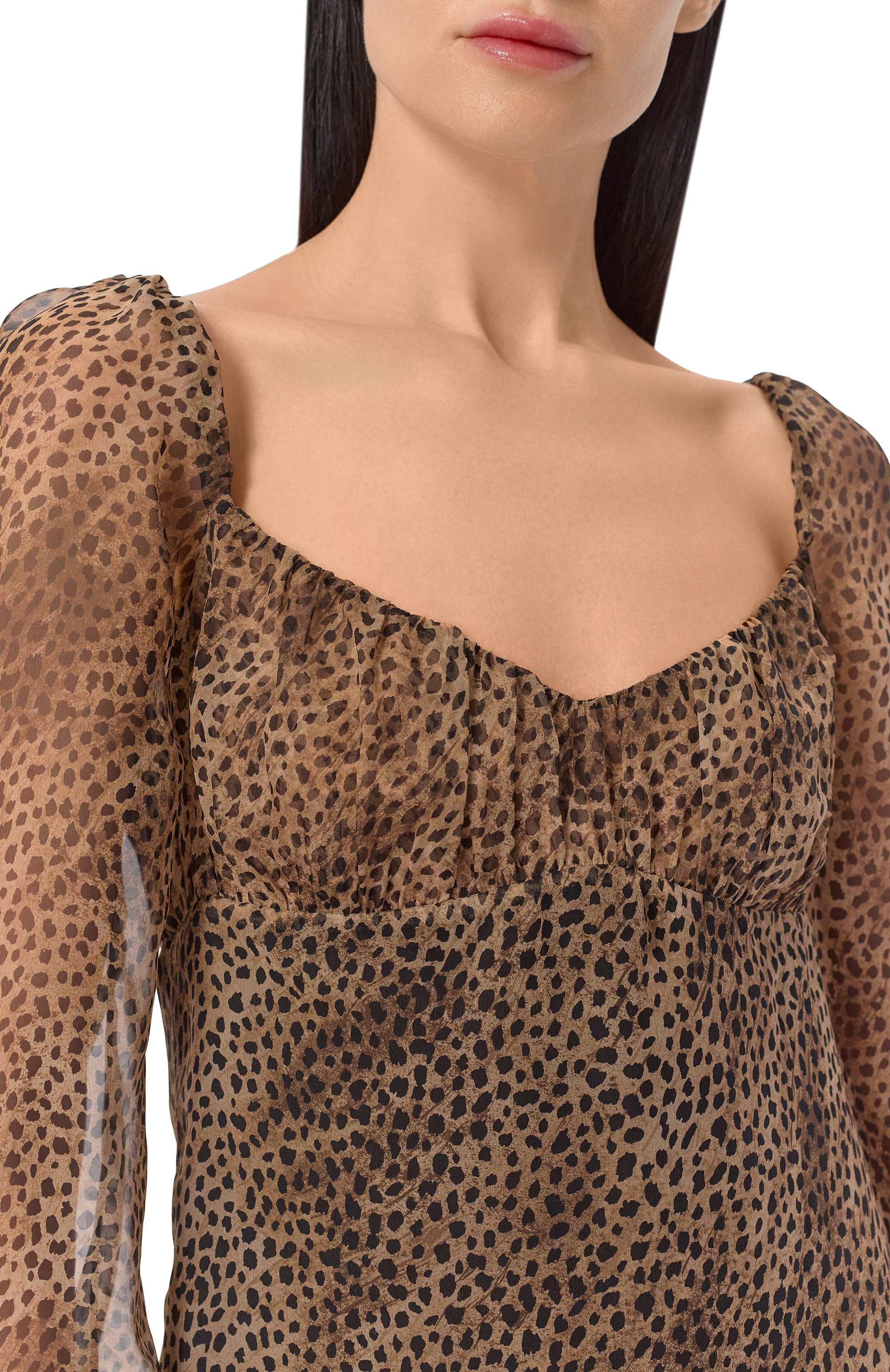 Шелковое платье SAINT LAURENT, арт. 859949/Y7J38, фото 4