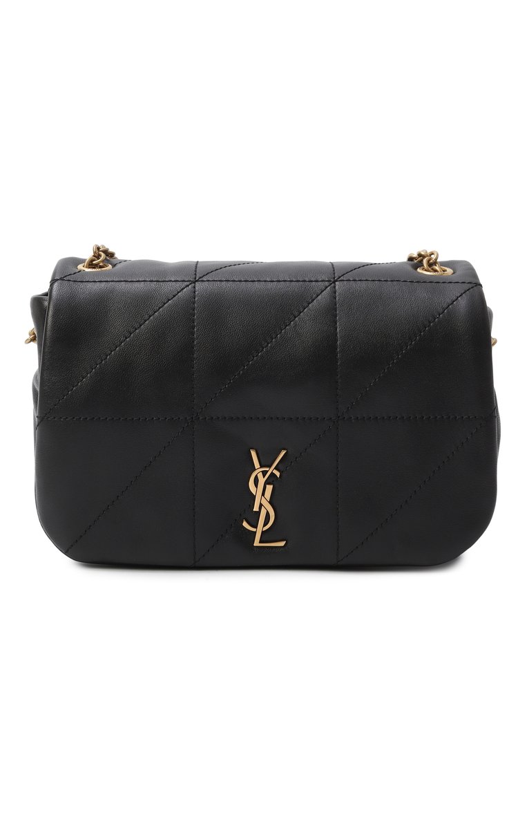 Женская сумка jamie 4.3 small SAINT LAURENT черного цвета, арт. 766754/AAB32 | Фото 1 (Ремень/цепочка: На ремешке; Размер: small; Материал: Натуральная кожа; Автоматизация ТО: Проставлено; Автоматизация состава: Проставлено)