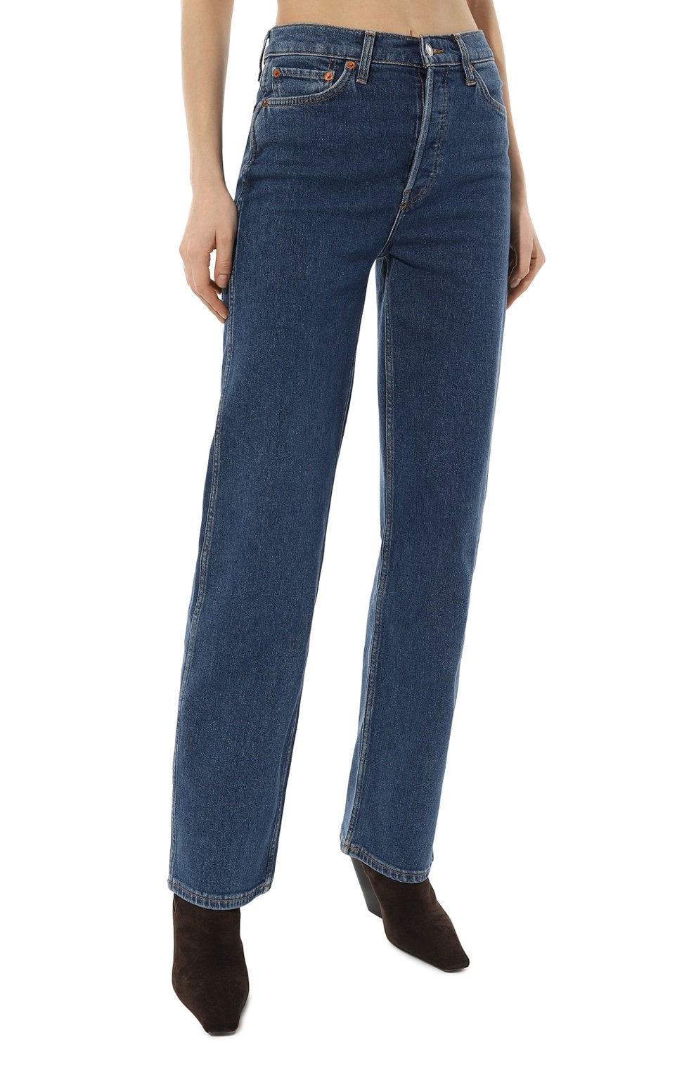 Джинсы RE/DONE синего цвета по цене 43100 руб., арт. 192-03W90HRL0, фото 3 Джинсы RE/DONE, арт. 192-03W90HRL0, фото 3