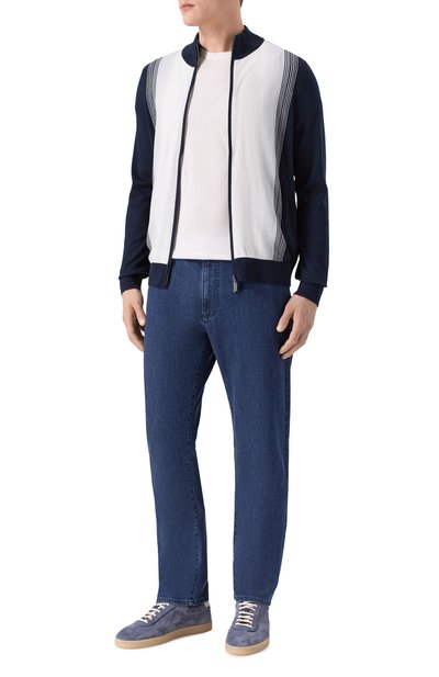 Кардиган из хлопка и шелка ZILLI, арт. KZMC01M0142VZIS00, фото 2