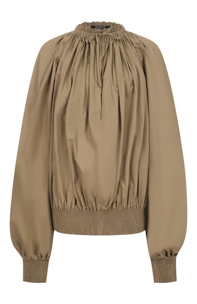 Женская хлопковая блузка BALMAIN, арт. GF0IJ130/CG68