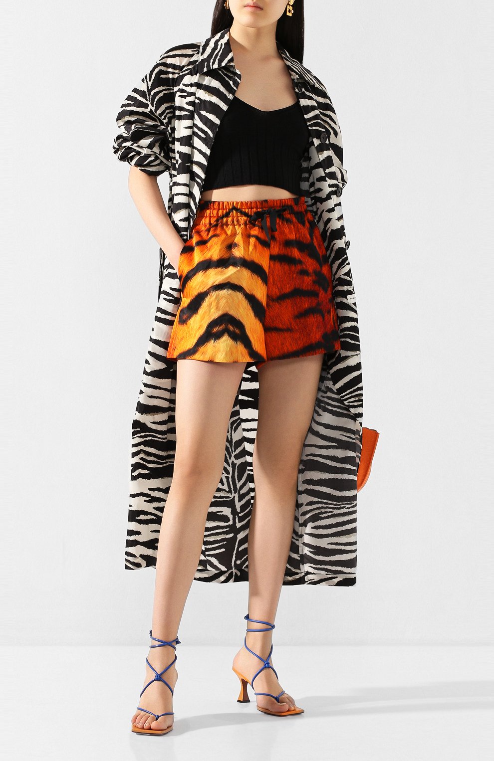 Шорты из смеси вискозы и хлопка DRIES VAN NOTEN, арт. 201-10962-9325, фото 2