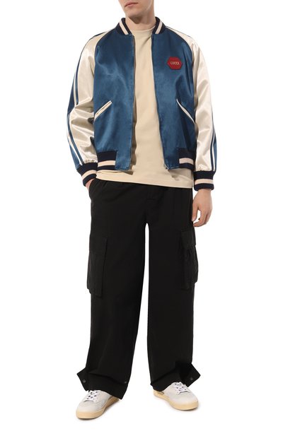 Хлопковая футболка JACQUEMUS бежевого цвета по цене 11350 руб., арт. 21H/216JS207-2480, фото 2 Хлопковая футболка JACQUEMUS, арт. 21H/216JS207-2480, фото 2