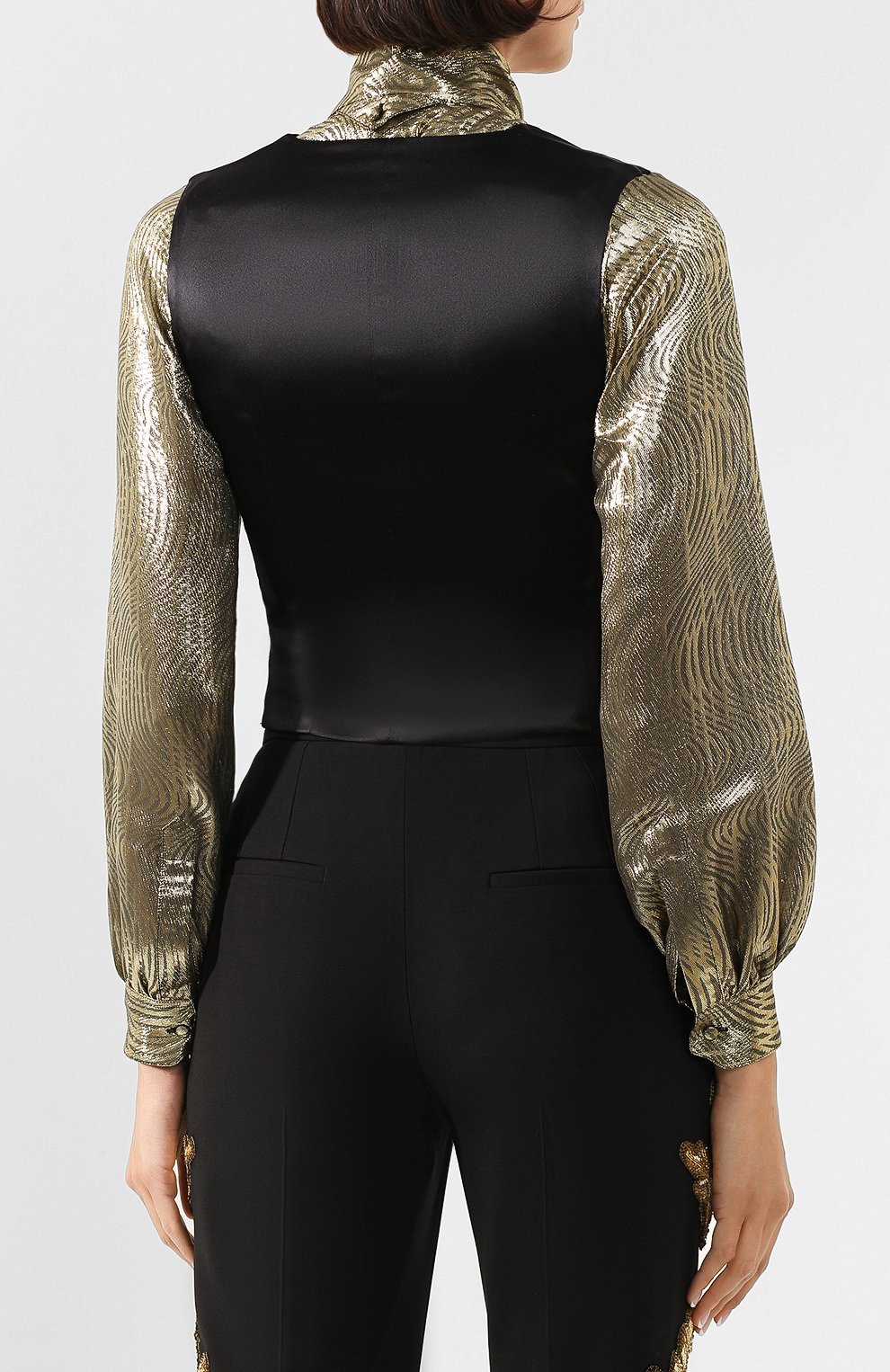 Жилет из смеси шерсти и шелка DOLCE & GABBANA, арт. F79H5Z/FUBAJ, фото 4