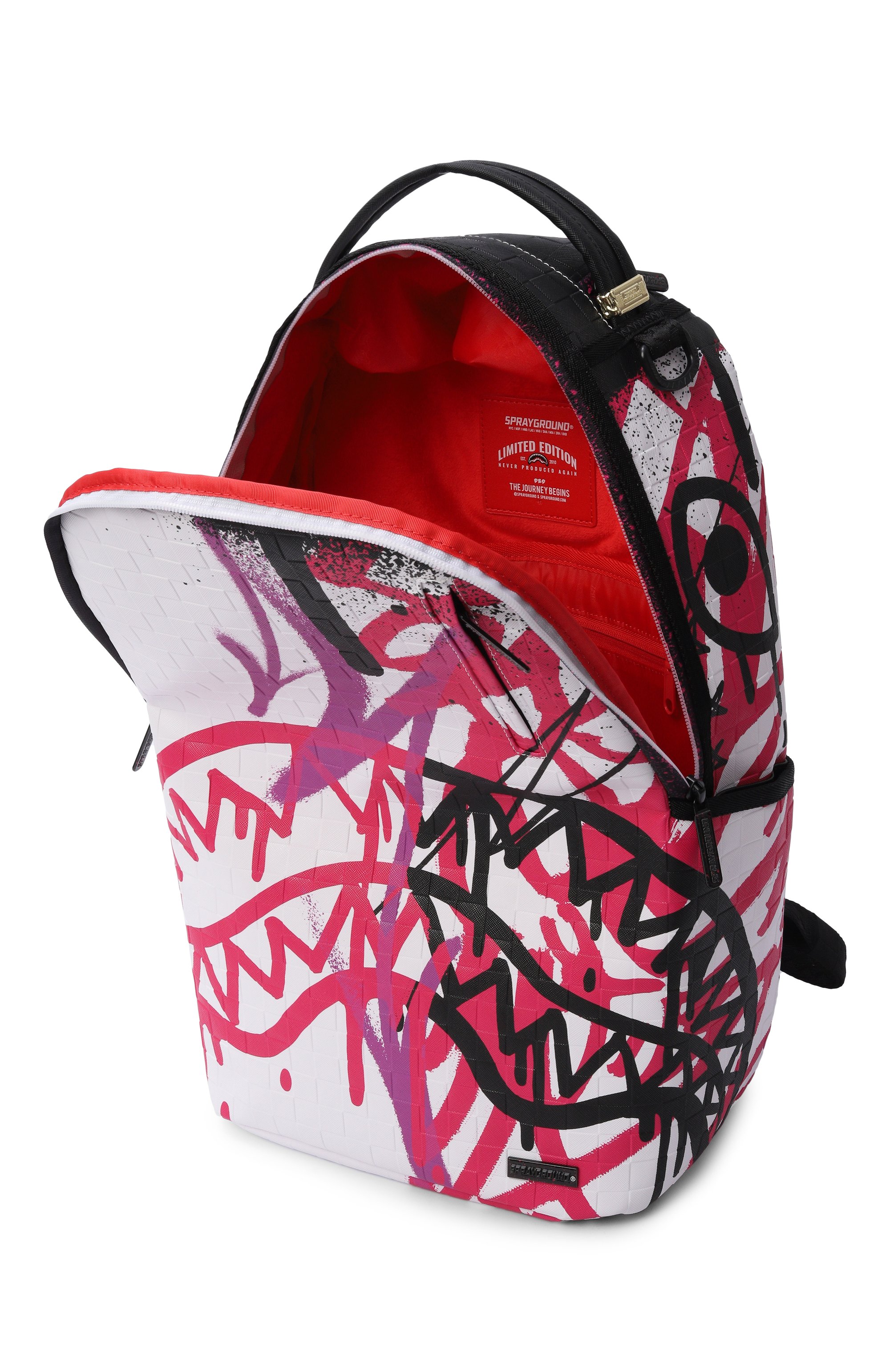 Рюкзак graff mayhem SPRAYGROUND белого цвета по цене 19950 руб., арт. 910B8809NSZ/GRAFF MAYHEM RMX DLXSV BACKPACK, фото 3 Рюкзак graff mayhem SPRAYGROUND, арт. 910B8809NSZ/GRAFF MAYHEM RMX DLXSV BACKPACK, фото 3