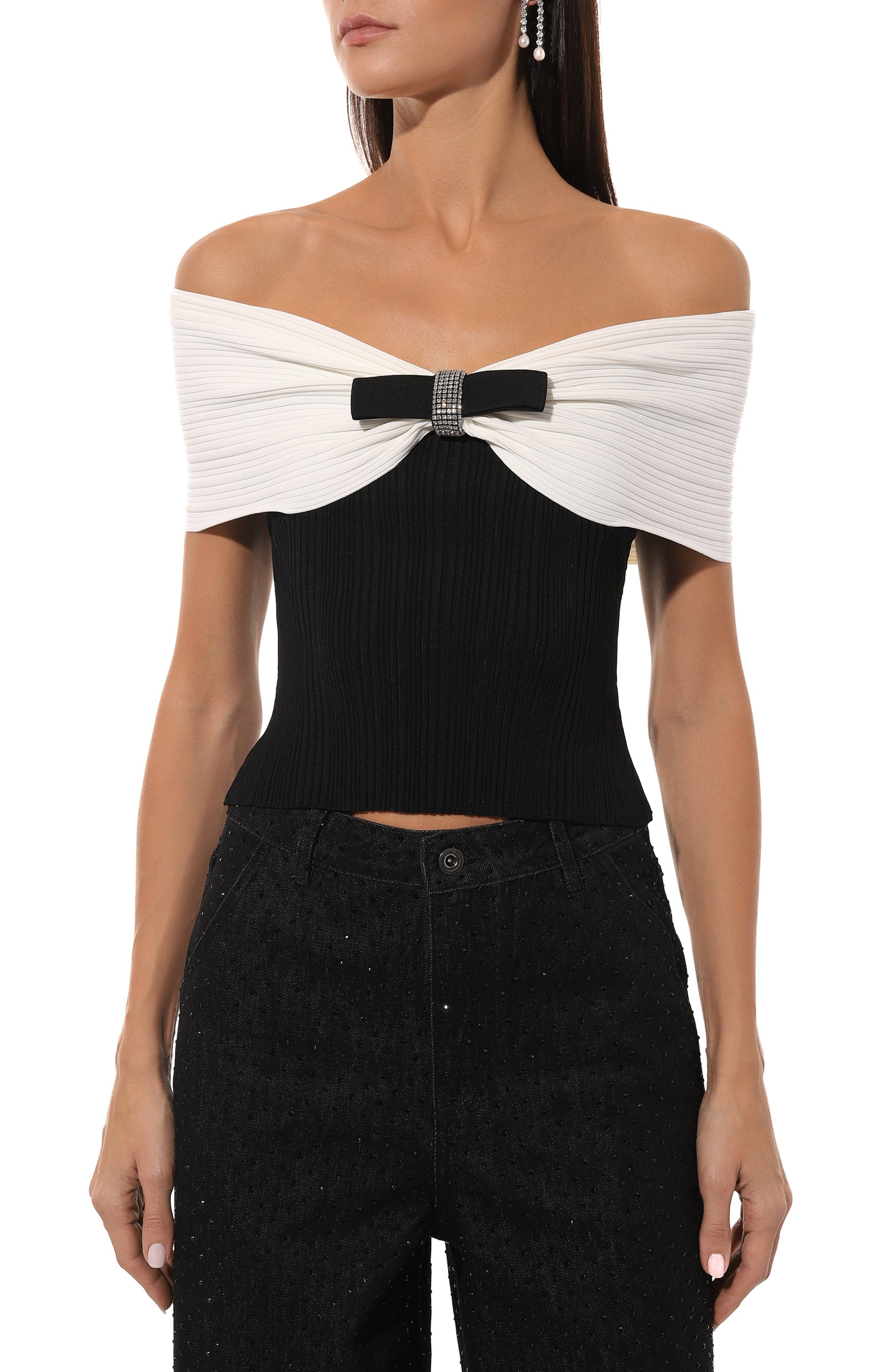 Топ SELF-PORTRAIT, арт. AW24-116T-B, фото 3