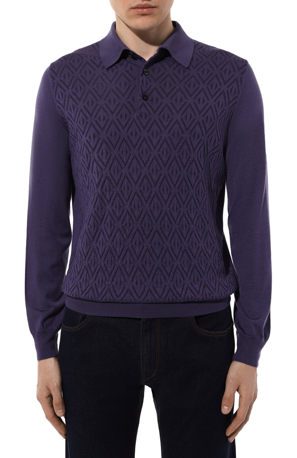 Поло из шерсти и шелка ZILLI, арт. KBP001M0230VRHB00, фото 3