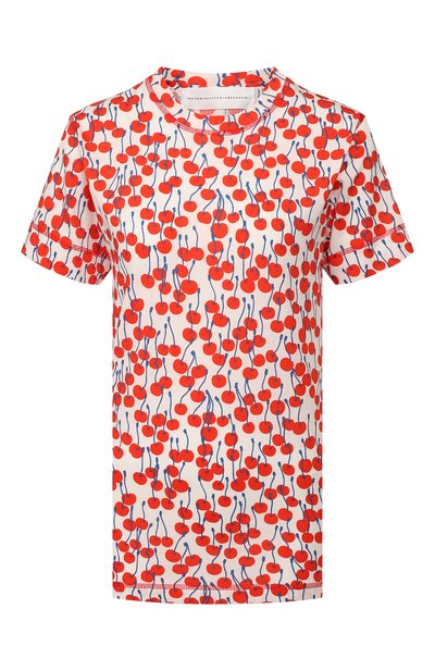 Женская хлопковая футболка VICTORIA, VICTORIA BECKHAM, арт. 2120JTS000451A