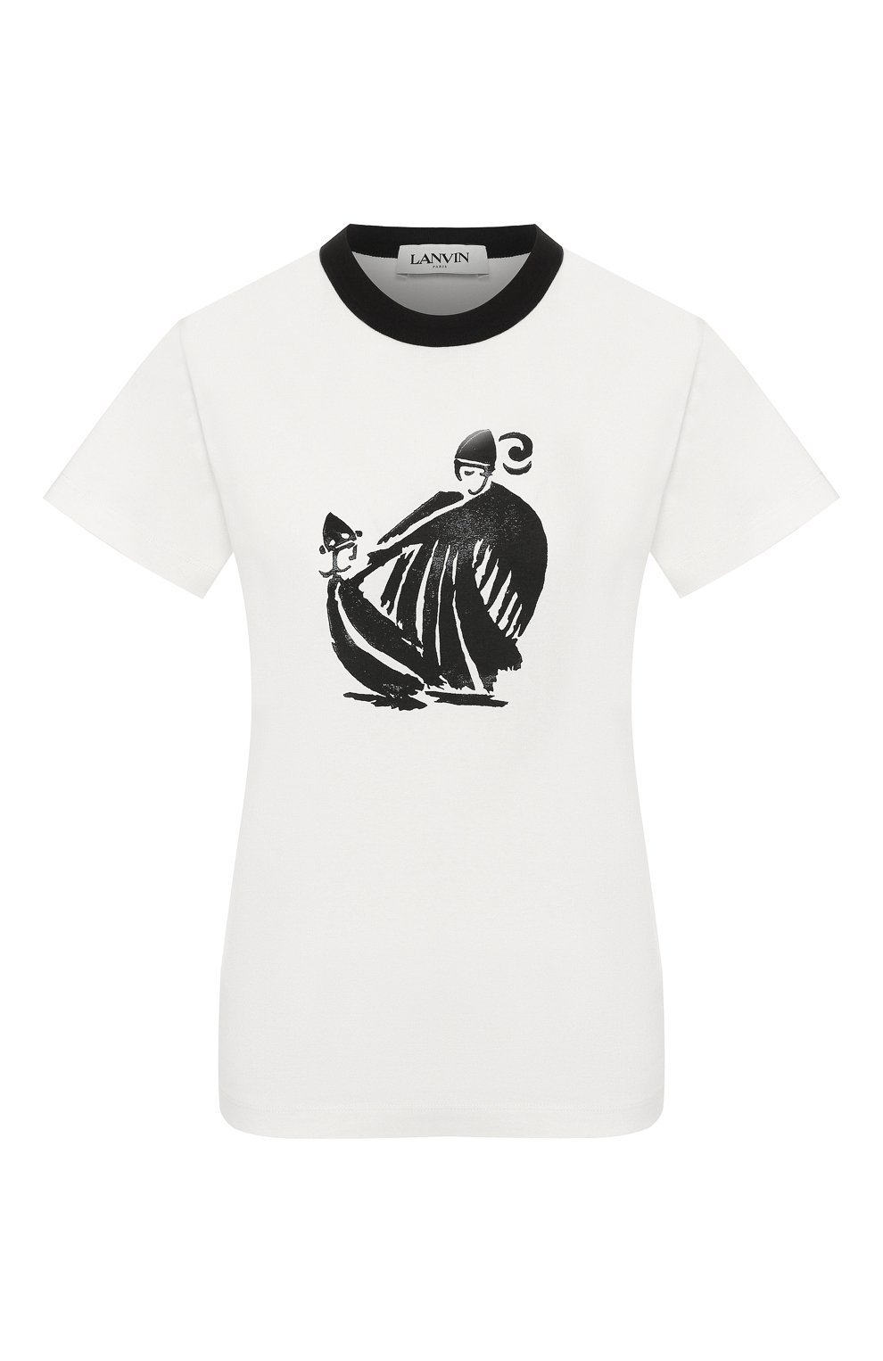 Хлопковая футболка LANVIN, арт. RW-T0688I-TJ02-H19, фото 1
