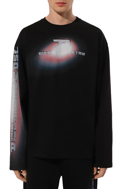 Хлопковый лонгслив DIESEL, арт. A16486/0PLAT, фото 3