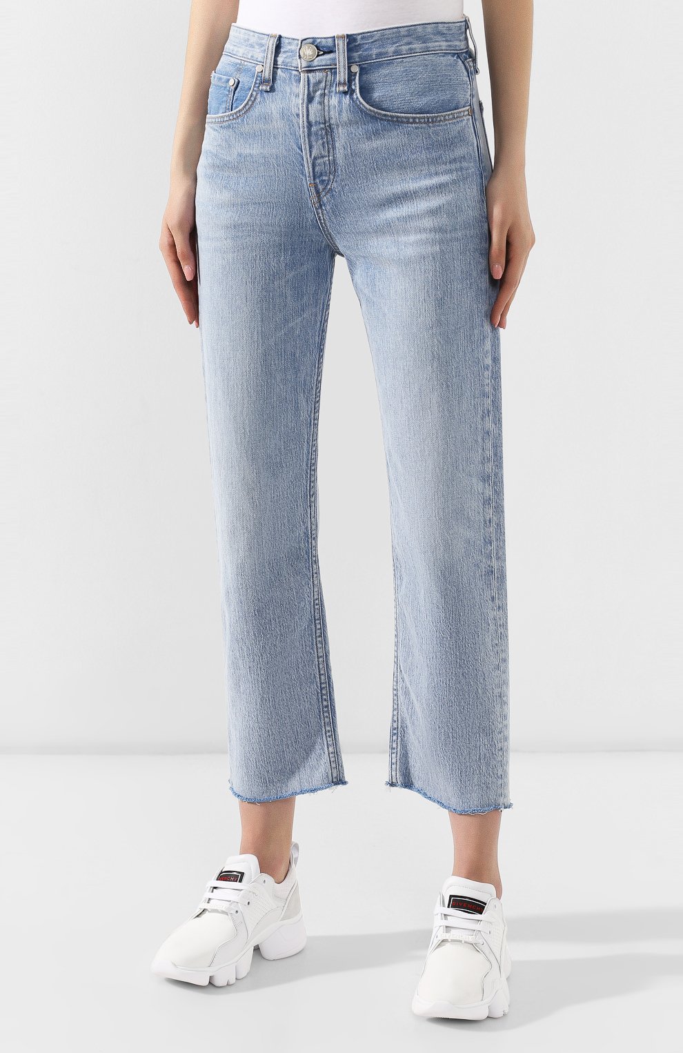 Джинсы RAG AND BONE голубого цвета по цене 31300 руб., арт. W2645I449IYB, фото 3 Джинсы RAG AND BONE, арт. W2645I449IYB, фото 3