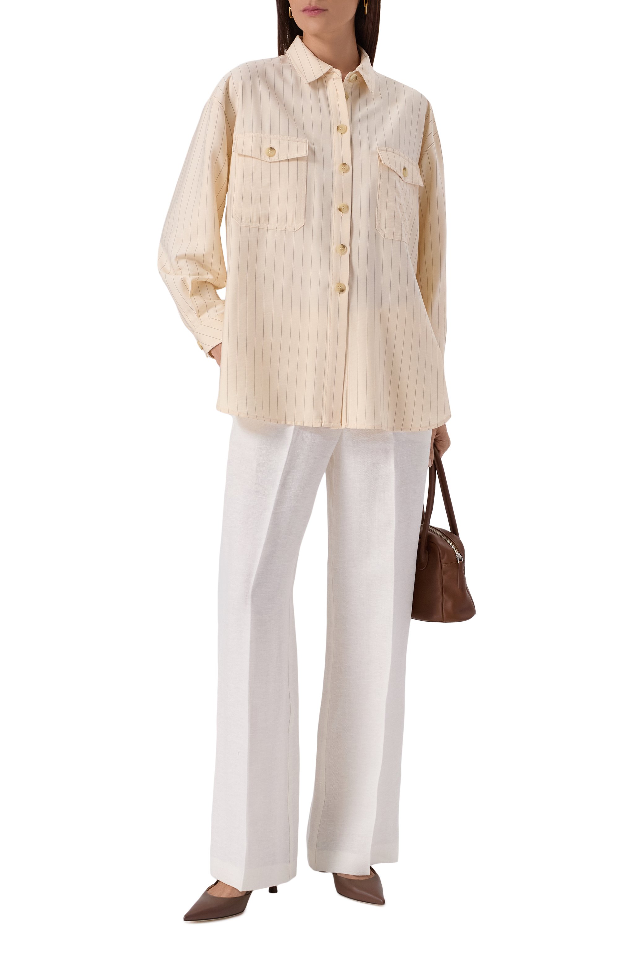 Рубашка из вискозы TWINSET, арт. 251LL2ABB, фото 2