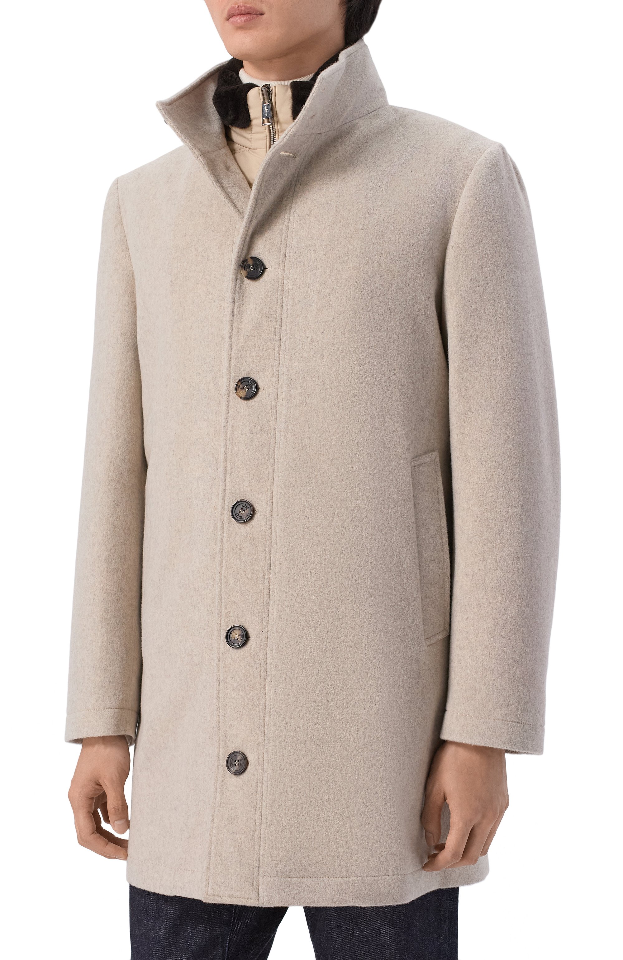 Пальто из кашемира и шерсти KITON, арт. UW2516CV0462L, фото 3