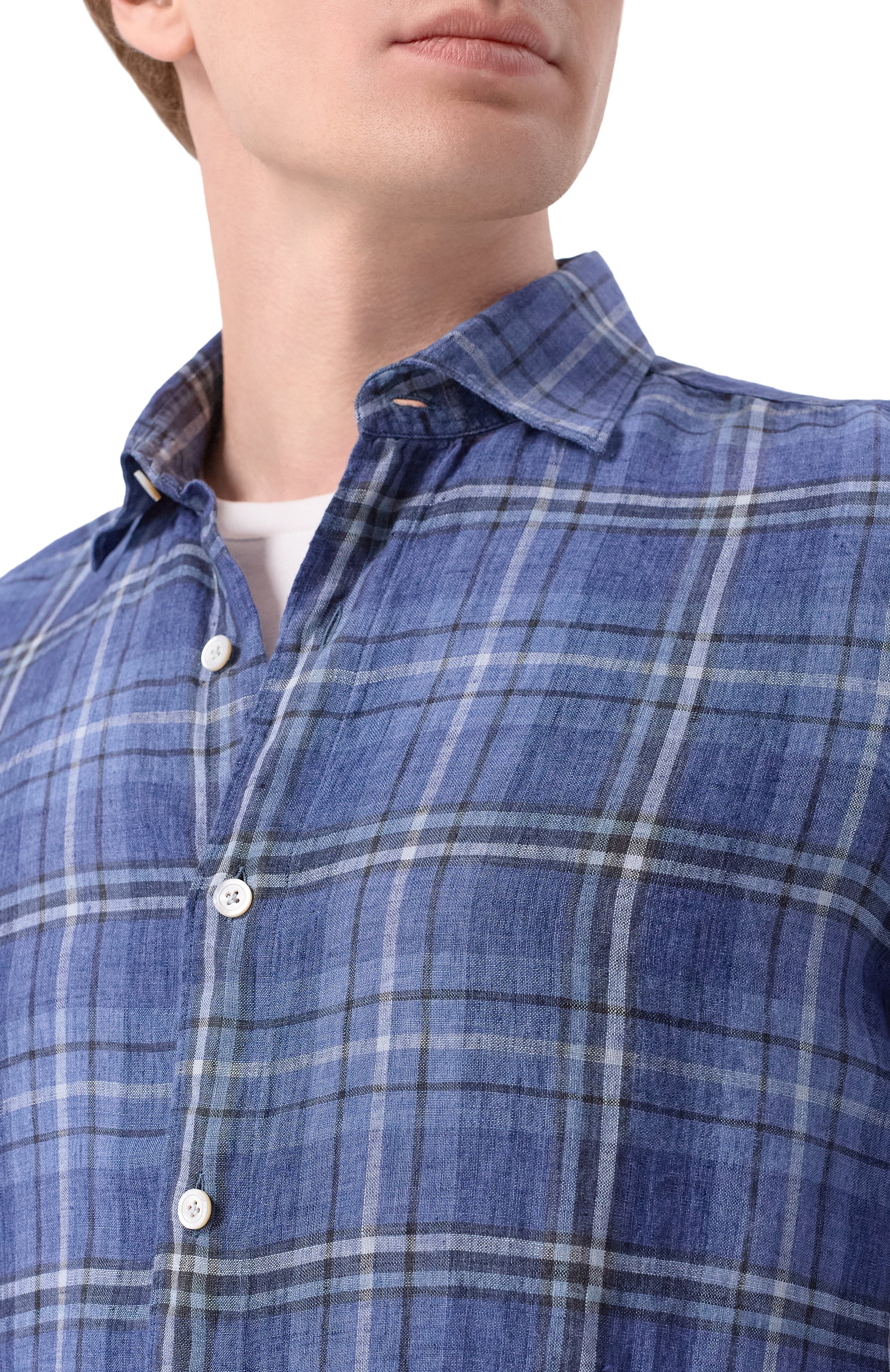 Льняная рубашка FINAMORE 1925, арт. GAETE 1 LUIGI Z L/P6045F, фото 5