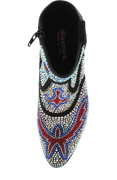 Кожаные ботинки со стразами MISSOURI, арт. 47131/31-34, фото 4