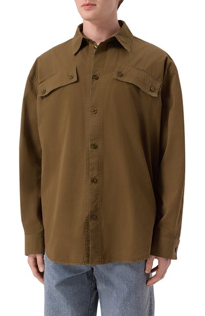 Хлопковая рубашка OFF-WHITE, арт. 0MGE04NF25FAB001, фото 3