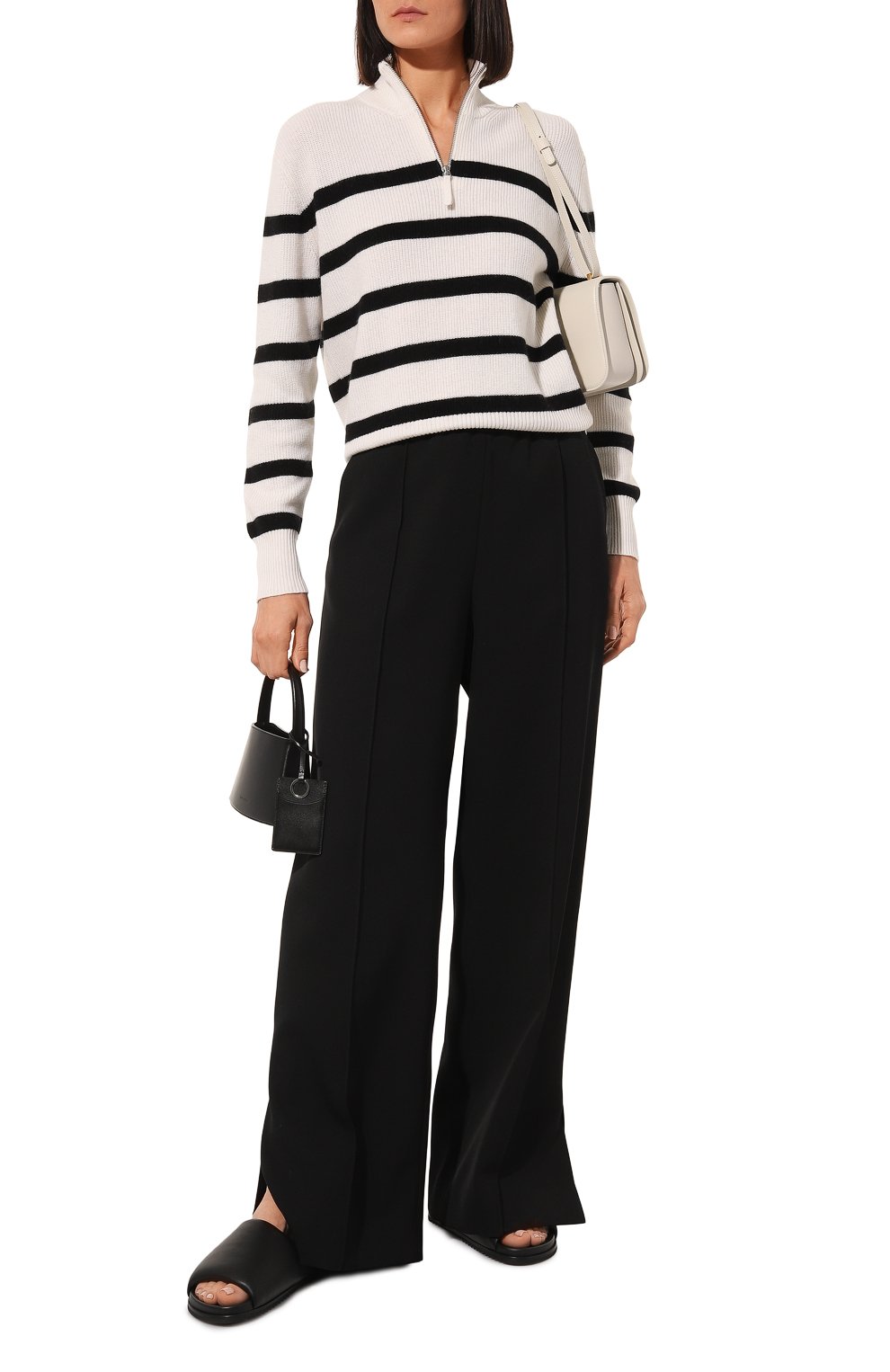 Пуловер из хлопка и кашемира FTC белого цвета по цене 37150 руб., арт. 903-0520, фото 2 Пуловер из хлопка и кашемира FTC, арт. 903-0520, фото 2