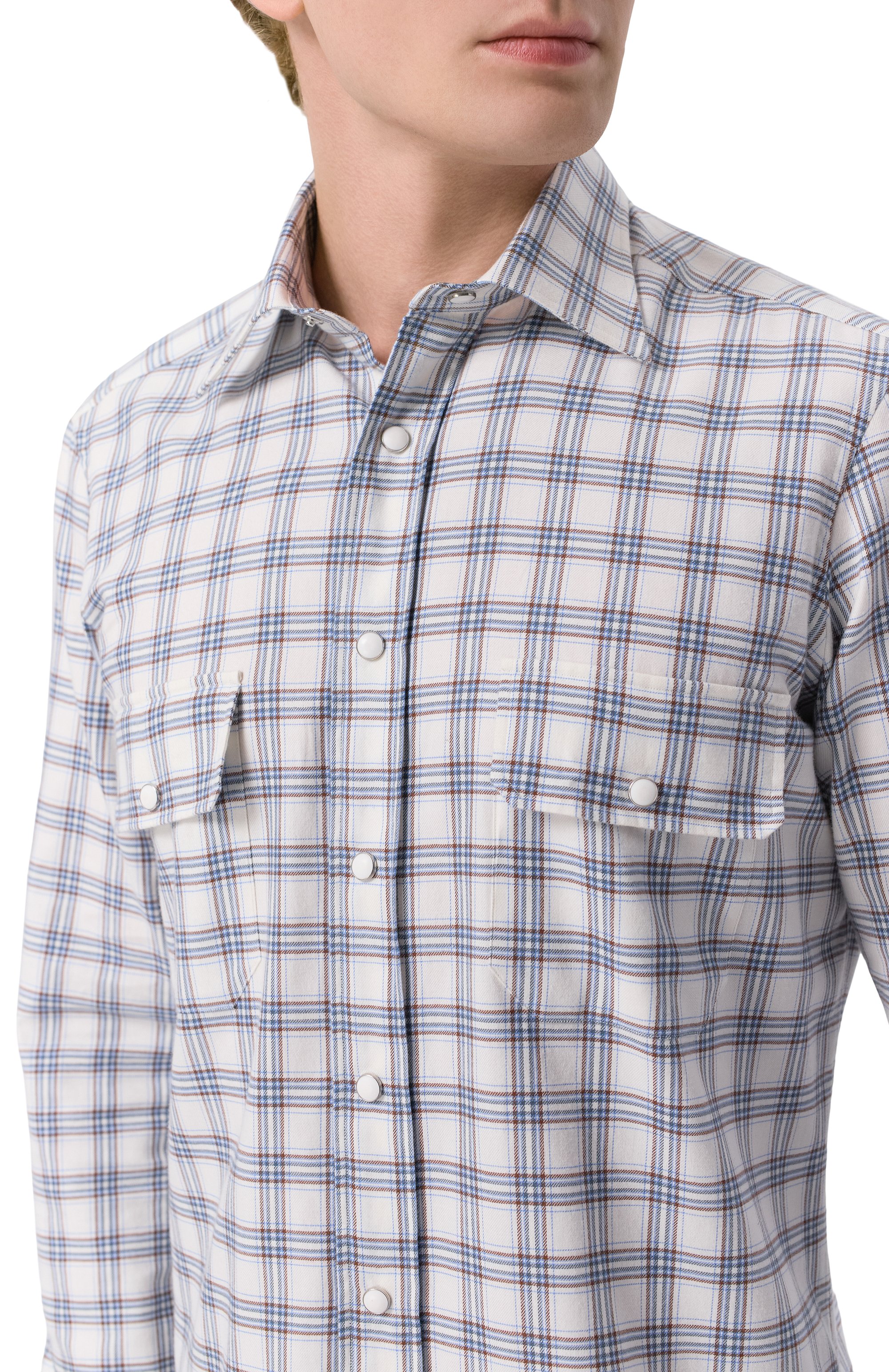 Рубашка из хлопка и кашемира MVST, арт. M0RBIDA_SP0RT/ALBERT0/SP0RT/542-C0TT0N/CASHMERE, фото 5